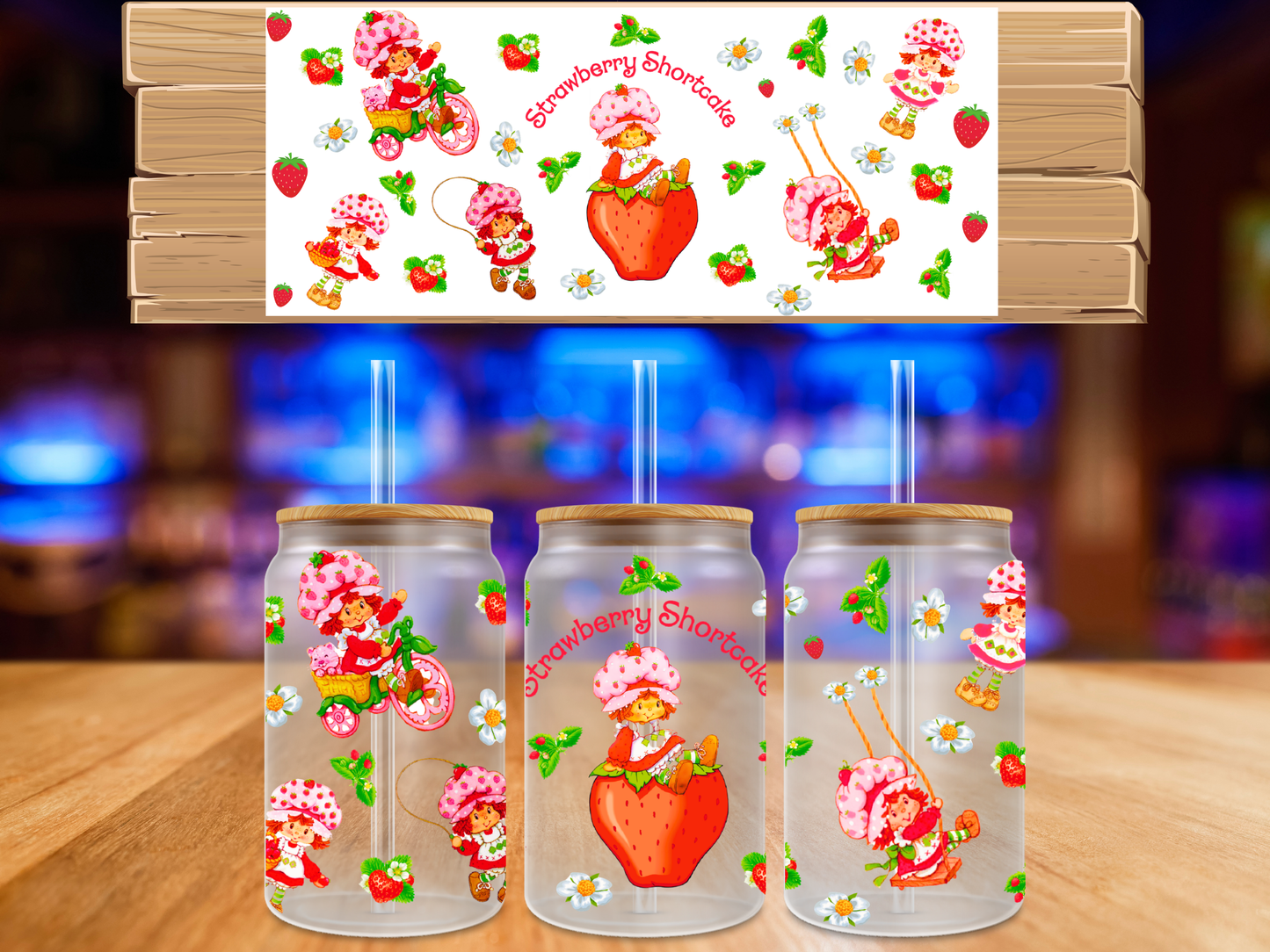 UV DTF Wrap Strawberry