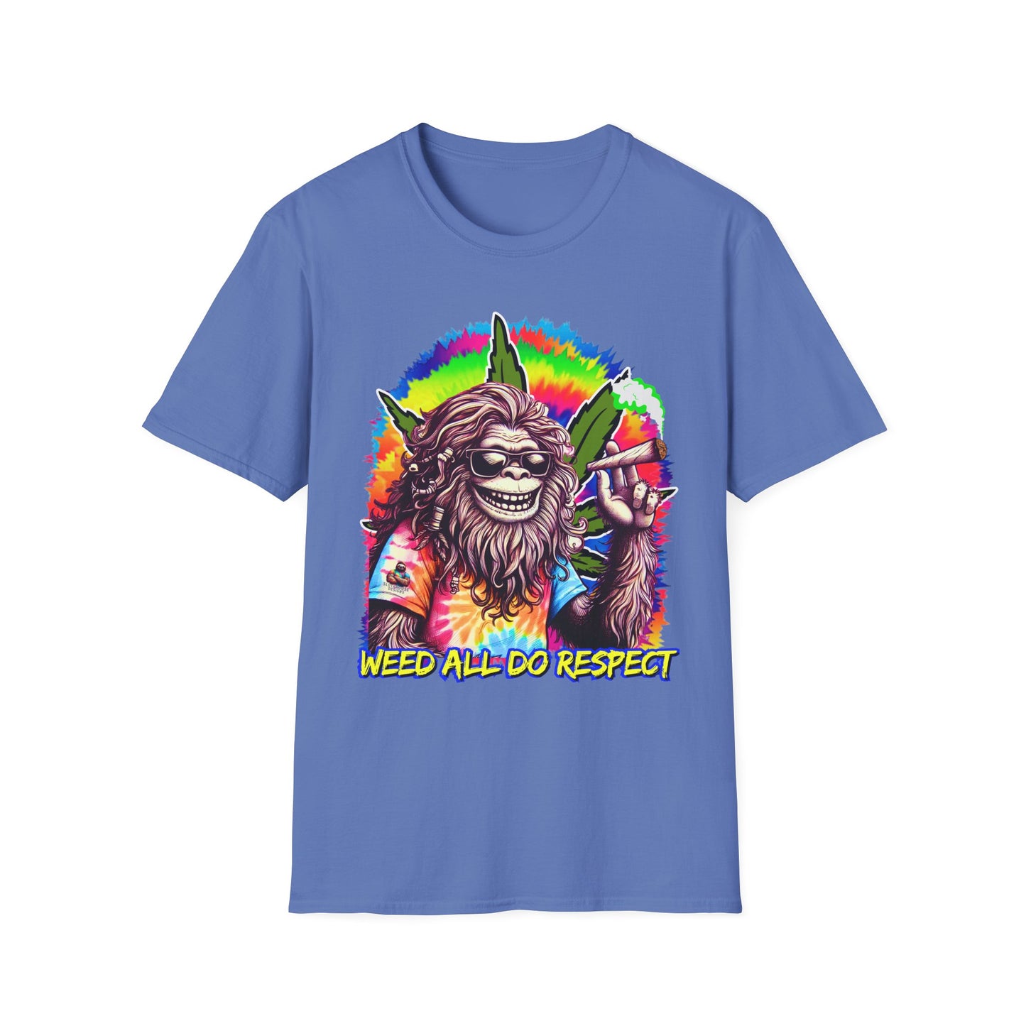 Shirt — 'Weed All Do Respect' Psychedelic Bigfoot Stoner Graphic Shirt