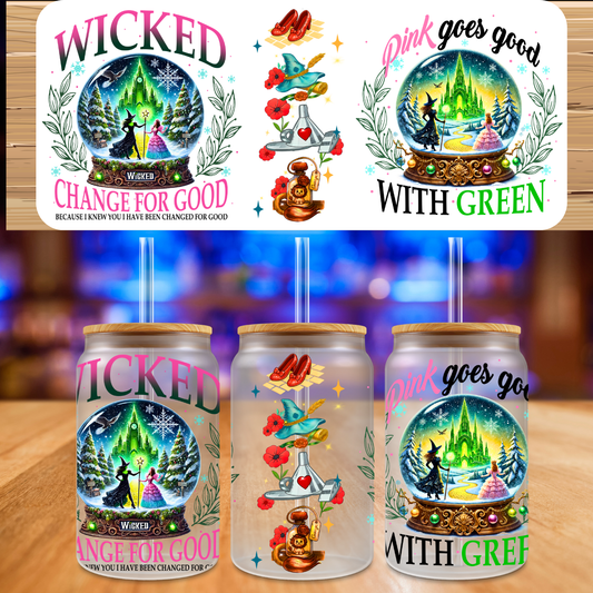 UV DTF Pink and Green
