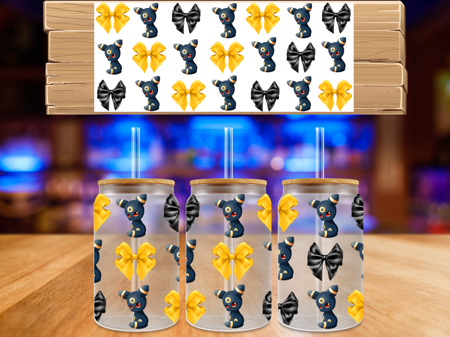 UV DTF Shadow Creature Bow Wrap 2