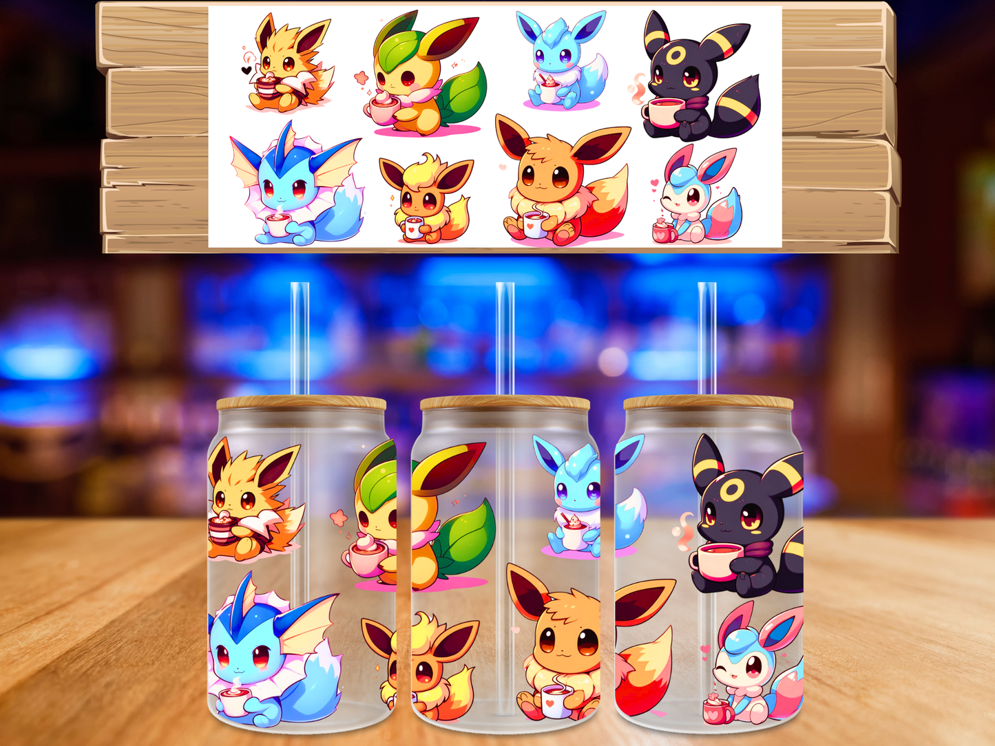 UV DTF Eeveelutions