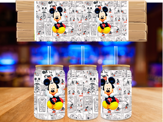 UV DTF B&W Micky