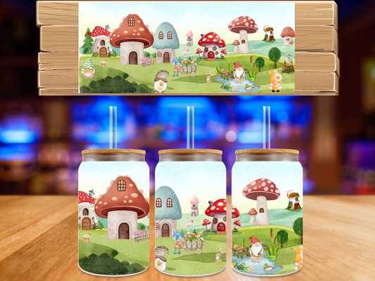 UV DTF Mushroom Land