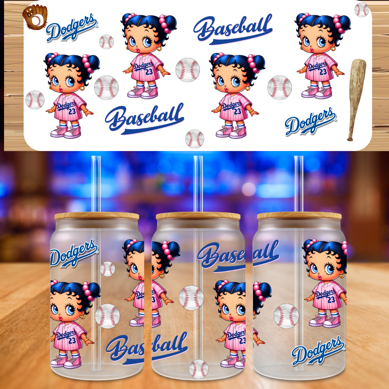UV DTF Baseball Betty