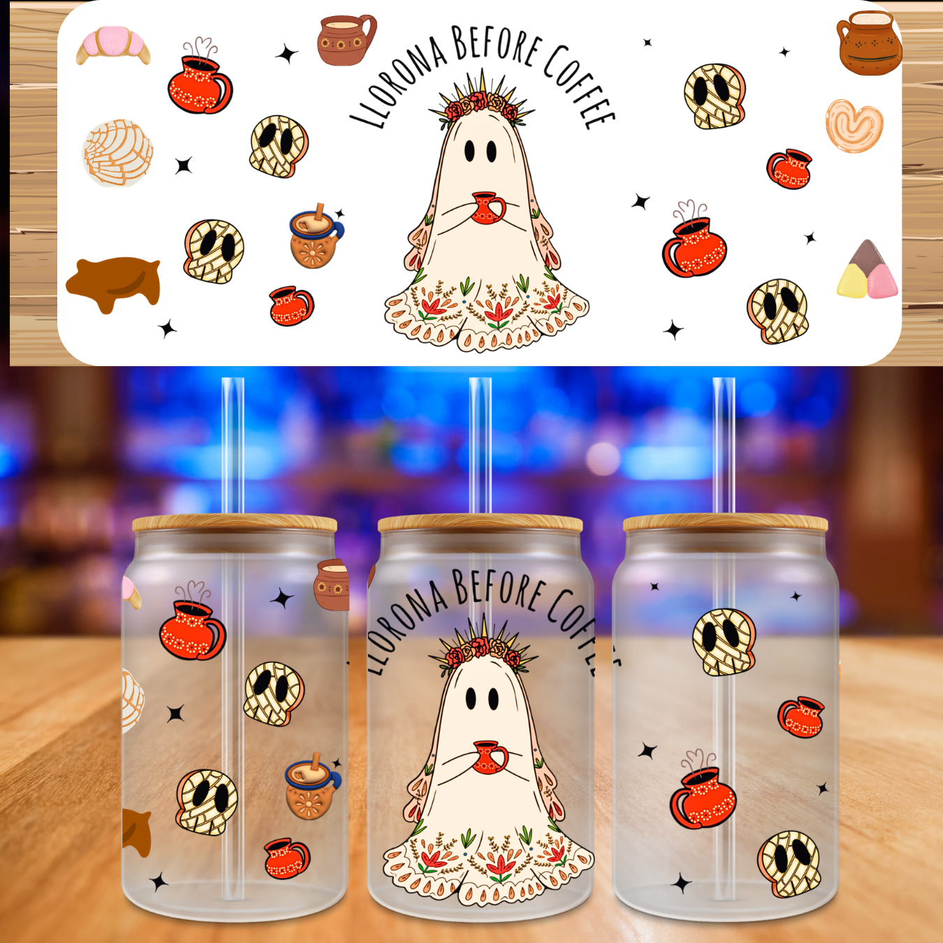 UV DTF Spooky Conchas