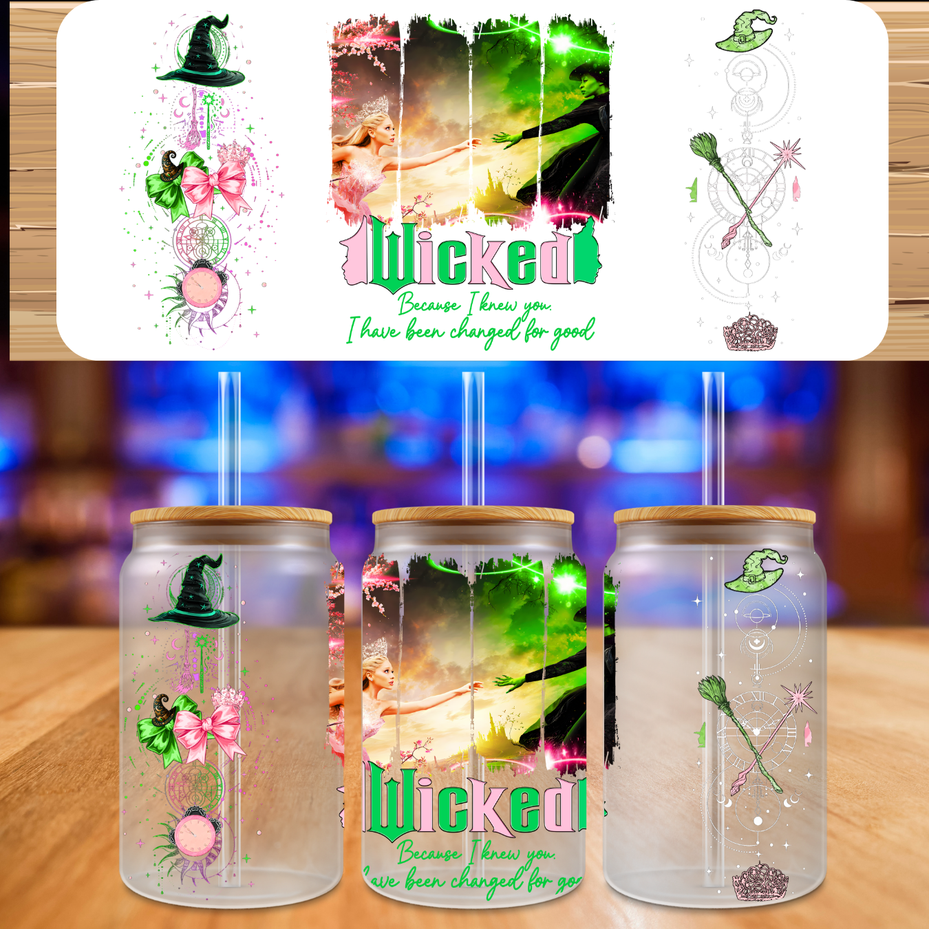 UV DTF Pink and Green 6