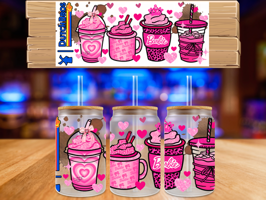 UV DTF Barbie Coffee