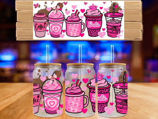 UV DTF Barbie Coffee 2