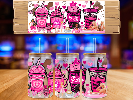 UV DTF Barbie Coffee 3