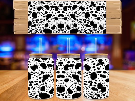 UV DTF Cow Pattern