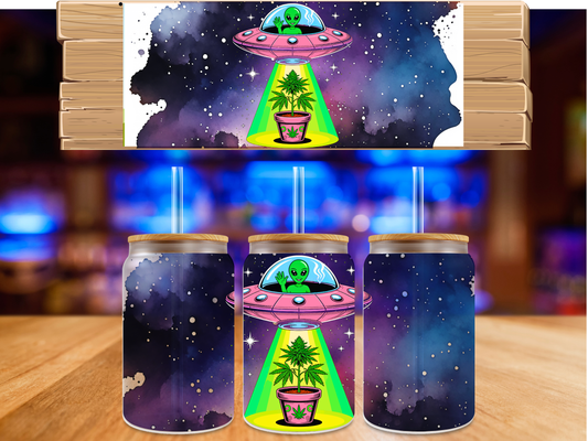 UV DTF Beem me up that green