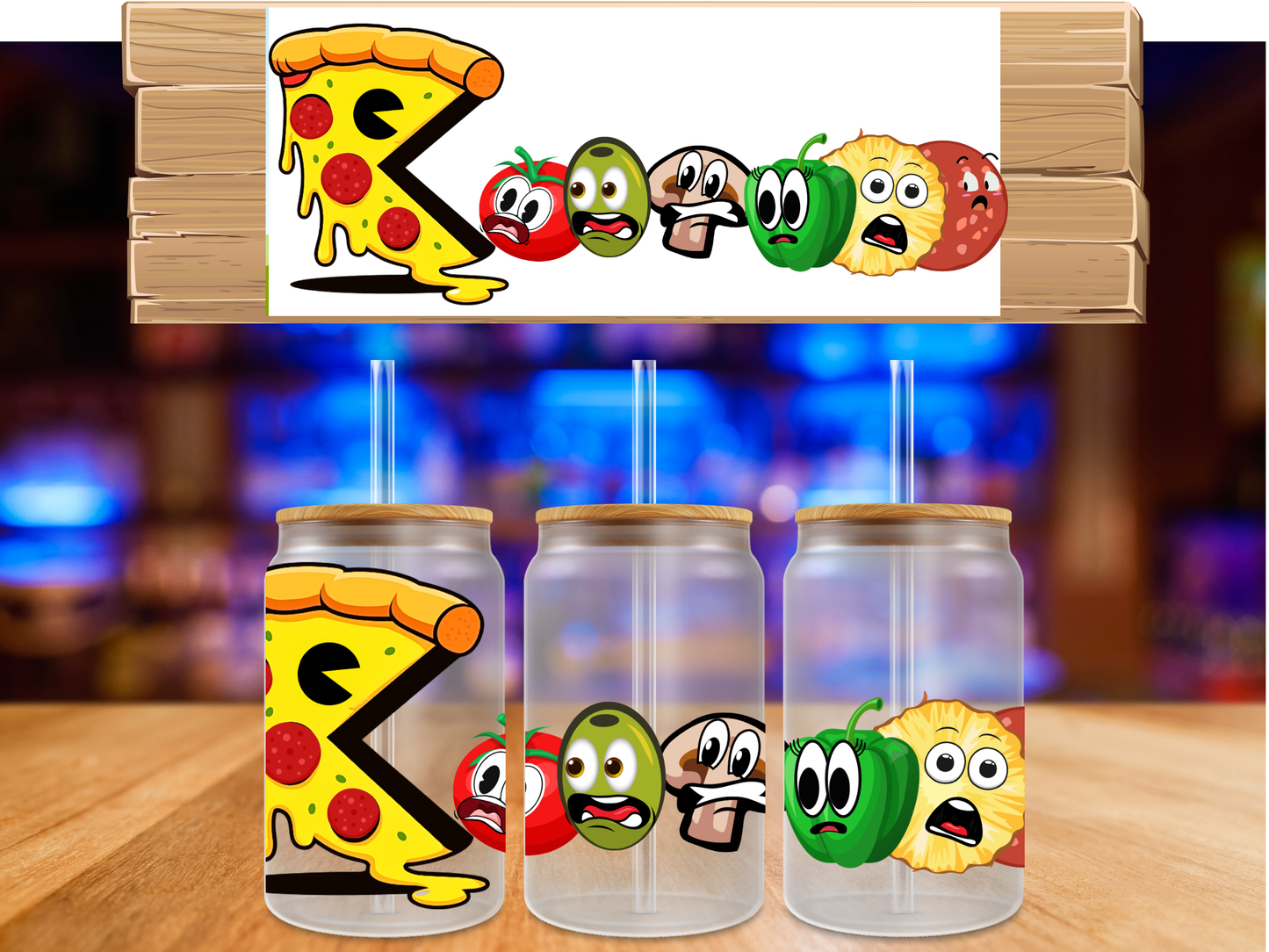 UV DTF Pac Pizza