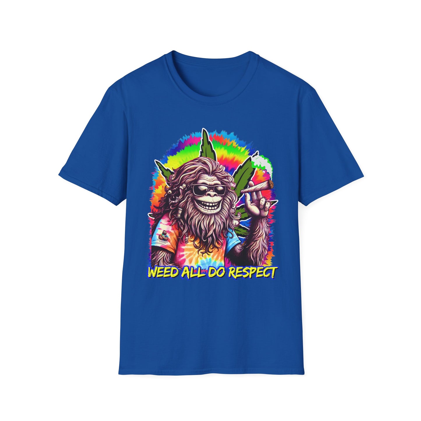 Shirt — 'Weed All Do Respect' Psychedelic Bigfoot Stoner Graphic Shirt
