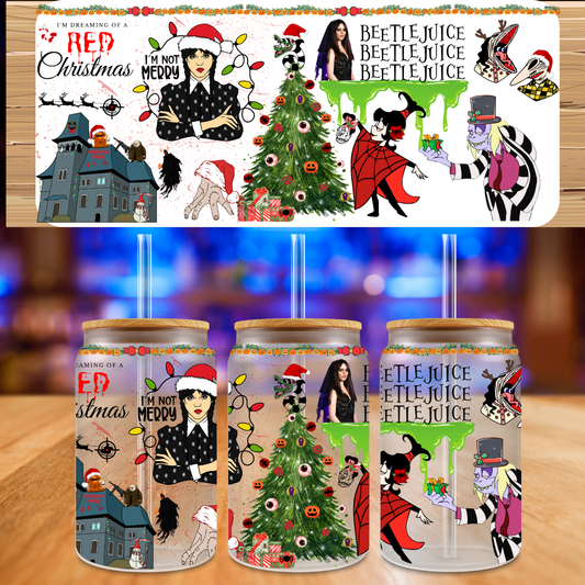 UV DTF Red Christmas