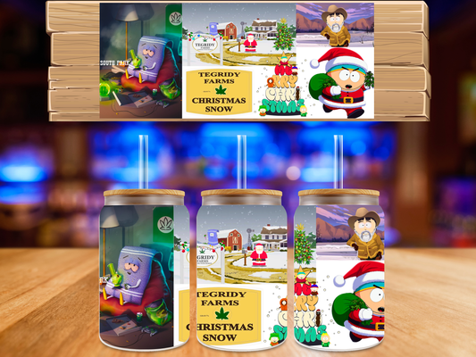 UV DTF Wrap Tegridy Farms Christmas